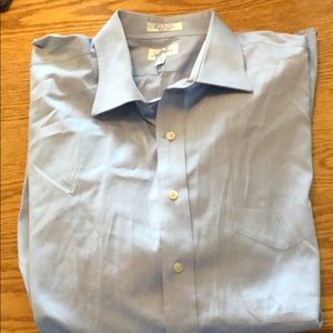 Paul Frederick blue dress shirt size 18 1/2 37